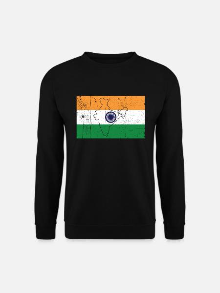 Drapeau de l’Inde - Sweat-shirt Unisexe - noir