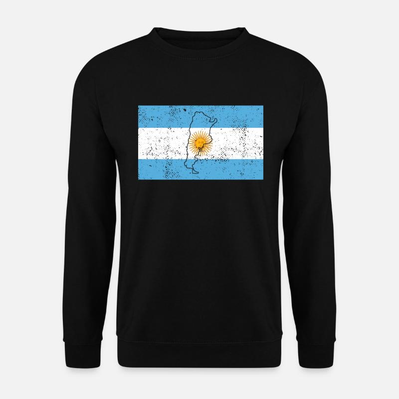 Argentina Flag - Unisex Sweatshirt - black