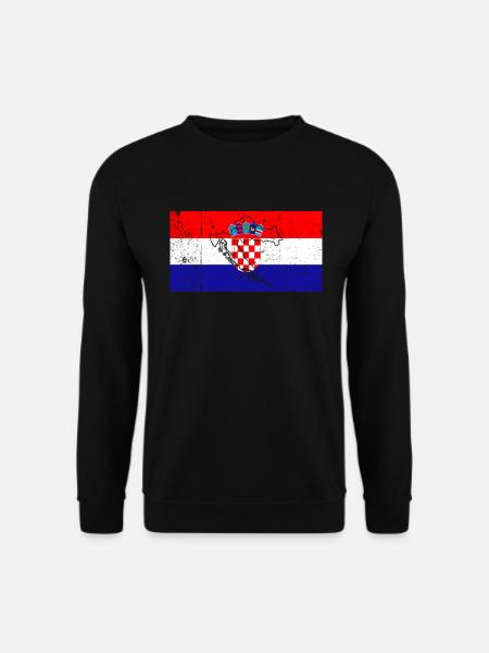 Croatia Flag - Unisex Sweatshirt - black