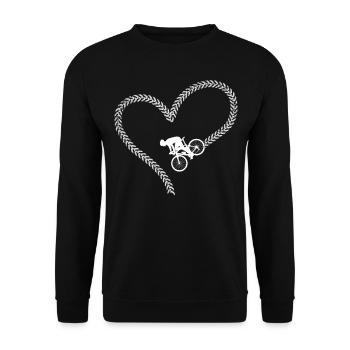 Drôle de vélo de route à vélo - Sweat-shirt Unisexe - noir - Devant - Alina (178cm) & Michal (187cm)
