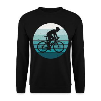 Funny Road Bike Riding Cycling - Unisex Pullover - Schwarz - Vorne - Alina (178cm) & Michal (187cm)