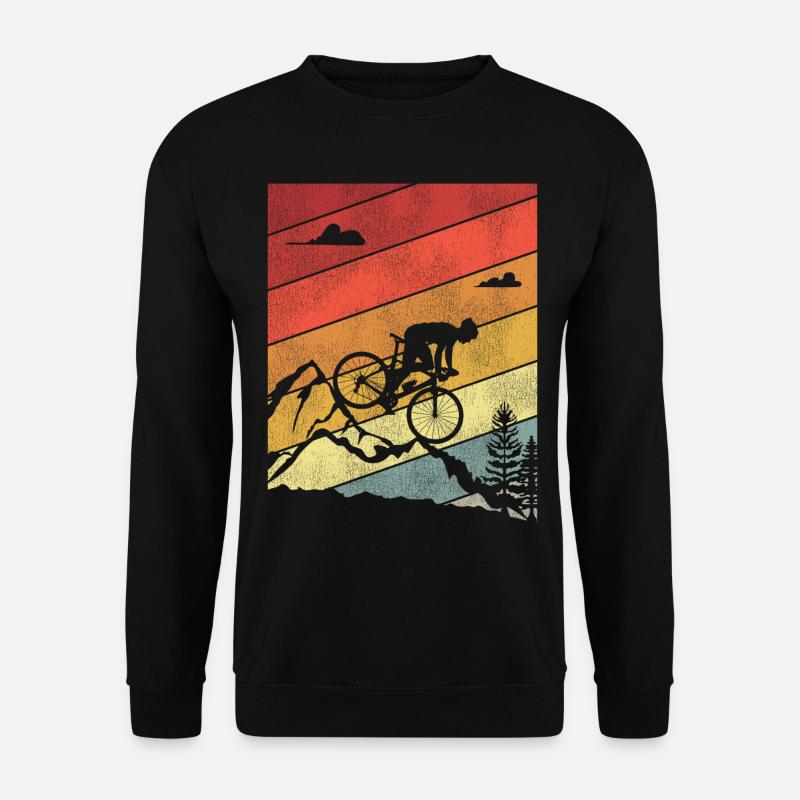 Funny Road Bike Riding Cycling - Unisex Pullover - Schwarz