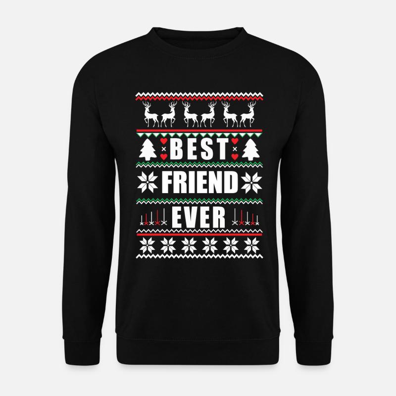 Funny Ugly Christmas Best Friend Ever - Unisex Pullover - Schwarz