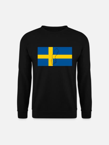 Schweden Flagge - Unisex Pullover - Schwarz