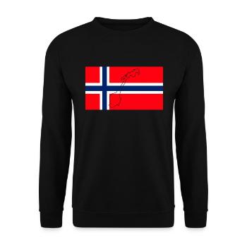 Norwegen - Unisex Pullover - Schwarz - Vorne - Alina (178cm) & Michal (187cm)