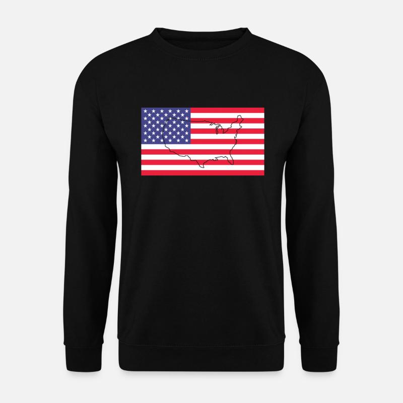 Drapeau de l’Amérique - Sweat-shirt Unisexe - noir