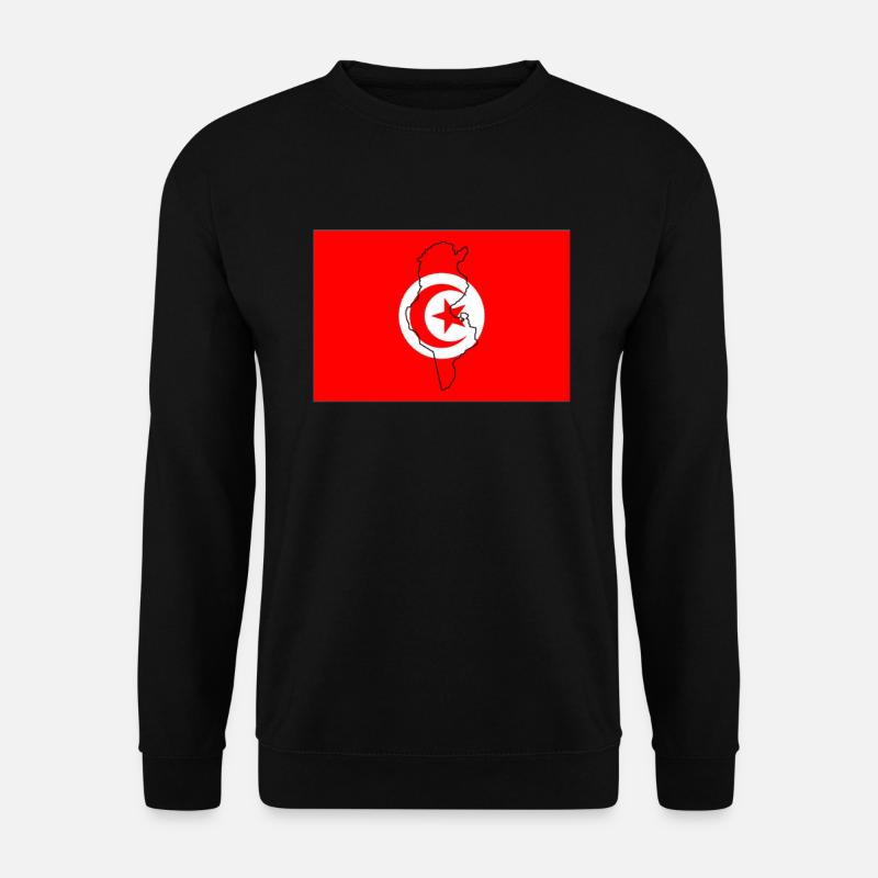 Tunesien Flagge - Unisex Pullover - Schwarz
