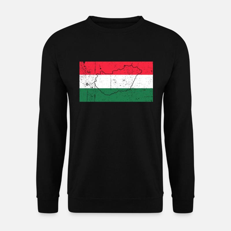 Ungarn Flagge - Unisex Pullover - Schwarz