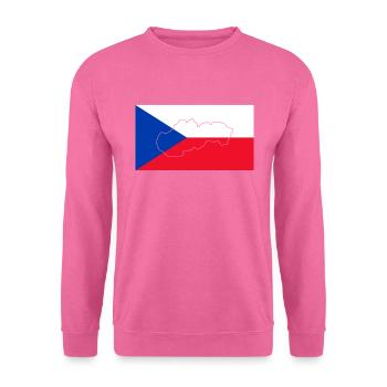 Tschechien Flagge - Unisex Pullover - Pink - Vorne