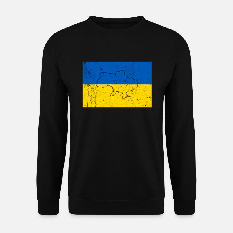 Drapeau de l’Ukraine - Sweat-shirt Unisexe - noir
