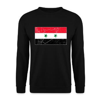 Drapeau de l’Irak - Sweat-shirt Unisexe - noir - Devant - Alina (178cm) & Michal (187cm)