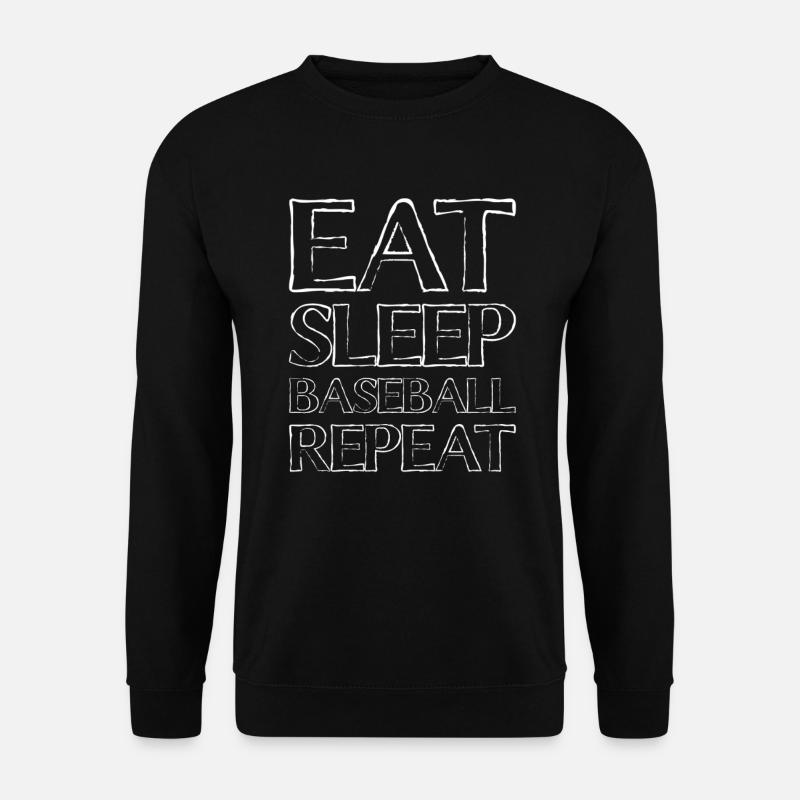 Eating Sleep Baseball - Unisex Sweatshirt - black