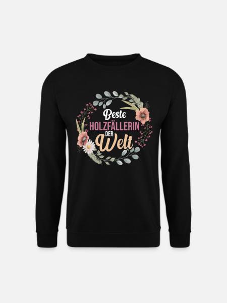 Waldarbeiter Förster Waldarbeit Holzfäller - Unisex Pullover - Schwarz
