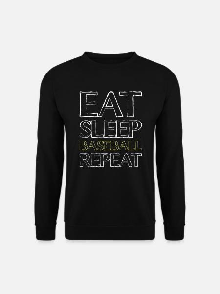 Eating Sleep Baseball - Unisex Sweatshirt - black