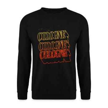 Cologne Cologne Allemagne City Skyline Font - Sweat-shirt Unisexe - noir - Devant - Alina (178cm) & Michal (187cm)