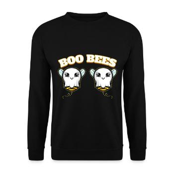 Boo Bees déguisées en costume fantôme Halloween - Sweat-shirt Unisexe - noir - Devant - Alina (178cm) & Michal (187cm)