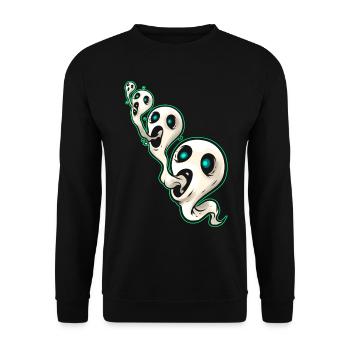 Crache sans fin des fantômes spirituels d’autres - Sweat-shirt Unisexe - noir - Devant - Alina (178cm) & Michal (187cm)