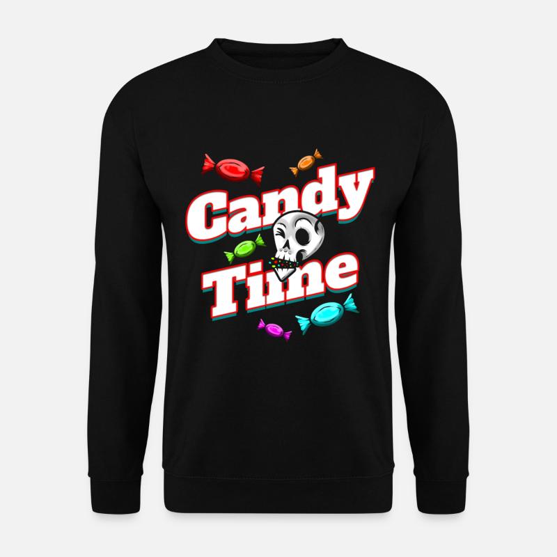 Trick Or Treat Candy Time Sweets And Fun On - Unisex Pullover - Schwarz