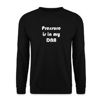 Diving - Pressure is in my DNA - Unisex Sweatshirt - black - Front - Alina (178cm) & Michal (187cm)