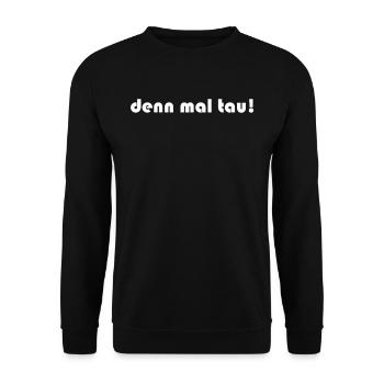 Segeln - denn mal tau - Unisex Pullover - Schwarz - Vorne - Alina (178cm) & Michal (187cm)