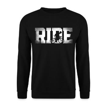 Drôle de vélo de route à vélo - Sweat-shirt Unisexe - noir - Devant - Alina (178cm) & Michal (187cm)