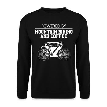 Enduro MTB Mountain Bike Riding - Unisex Pullover - Schwarz - Vorne - Alina (178cm) & Michal (187cm)