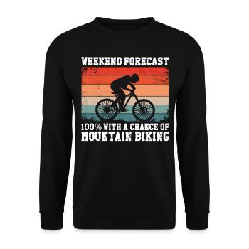 Enduro VTT VTT Équitation - Sweat-shirt Unisexe - noir - Devant - Alina (178cm) & Michal (187cm)