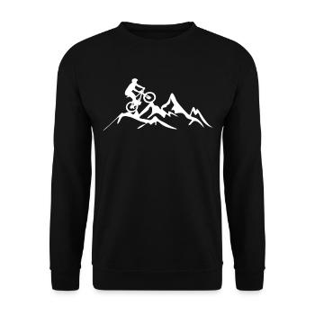 Enduro VTT VTT Équitation - Sweat-shirt Unisexe - noir - Devant - Alina (178cm) & Michal (187cm)