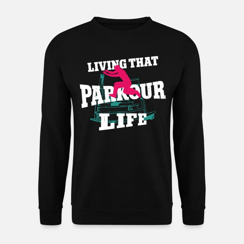 Parkour Free Running Traceur - Sweat-shirt Unisexe - noir