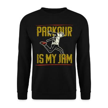Parkour Free Running Traceur - Sweat-shirt Unisexe - noir - Devant - Alina (178cm) & Michal (187cm)