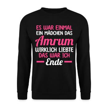 Nordsee Amrum - Unisex Pullover - Schwarz - Vorne - Alina (178cm) & Michal (187cm)