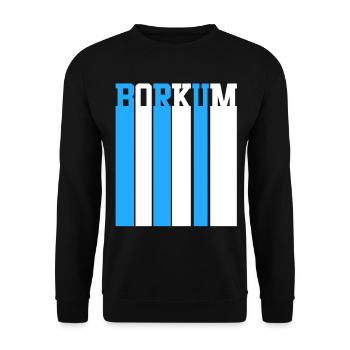 Nordsee Borkum - Unisex Pullover - Schwarz - Vorne - Alina (178cm) & Michal (187cm)