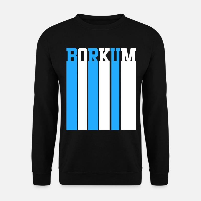 Nordsee Borkum - Unisex Pullover - Schwarz