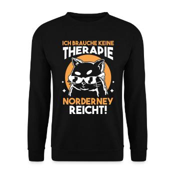 Nordsee Norderney - Unisex Pullover - Schwarz - Vorne - Alina (178cm) & Michal (187cm)