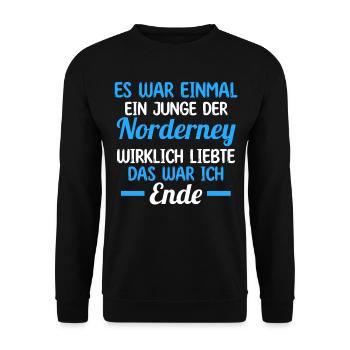 Nordsee Norderney - Unisex Pullover - Schwarz - Vorne - Alina (178cm) & Michal (187cm)