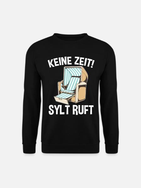 Nordsee Sylt - Unisex Pullover - Schwarz