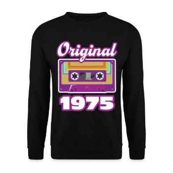 1975 Année de construction Année de naissance - Sweat-shirt Unisexe - noir - Devant - Alina (178cm) & Michal (187cm)