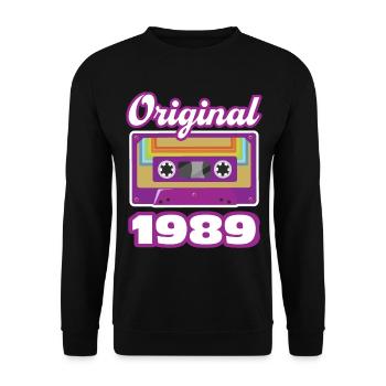 1989 Année de construction Année de naissance - Sweat-shirt Unisexe - noir - Devant - Alina (178cm) & Michal (187cm)