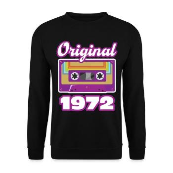 1972 Année de construction Année de naissance - Sweat-shirt Unisexe - noir - Devant - Alina (178cm) & Michal (187cm)