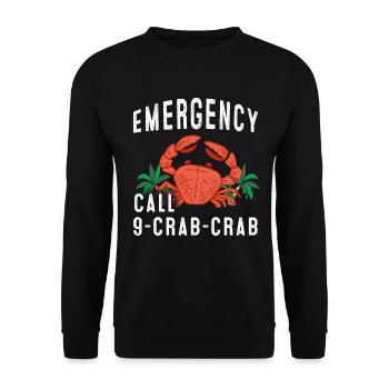Cancer Cadeau Crevette Crabe Homard Scorpion - Sweat-shirt Unisexe - noir - Devant - Alina (178cm) & Michal (187cm)