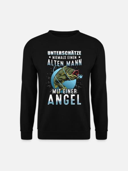 Angeln - Unisex Pullover - Schwarz