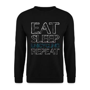Manger Sleep Unicycle - Sweat-shirt Unisexe - noir - Devant - Alina (178cm) & Michal (187cm)