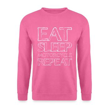 Manger sleep moto - Sweat-shirt Unisexe - rose - Devant