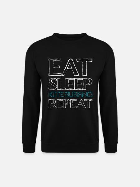 Nourriture Sleep Kiting - Sweat-shirt Unisexe - noir
