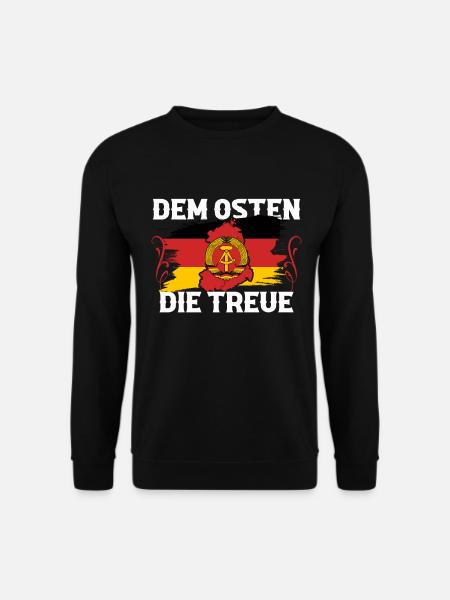 Ostdeutschland Tshirt Herren Ossi Dresden NVA DDR - Unisex Pullover - Schwarz
