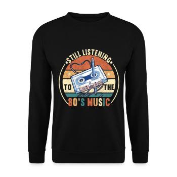 90s 90s 90s Party - Unisex Sweatshirt - black - Front - Alina (178cm) & Michal (187cm)