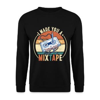 90s 90s 90s Party - Unisex Sweatshirt - black - Front - Alina (178cm) & Michal (187cm)