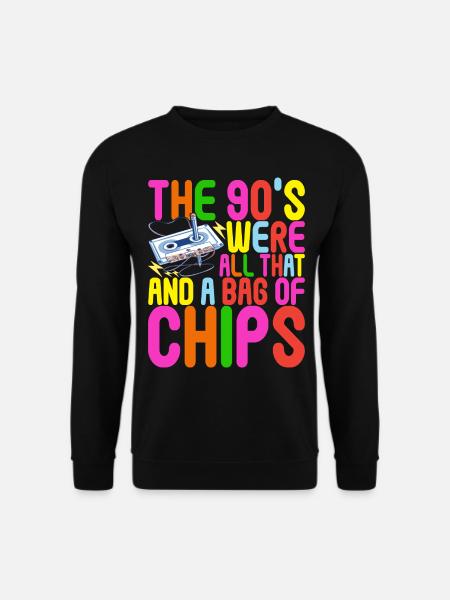 90er Jahre 90s 90er Party - Unisex Pullover - Schwarz