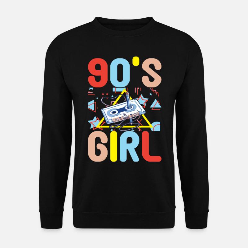 90s 90s 90s Party - Unisex Sweatshirt - black
