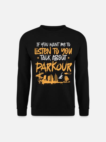 Parkour Free Running Traceur - Unisex Sweatshirt - black